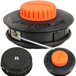 Testina Testa per Decespugliatore a Benzina | Filettatura M10x1,25 mm | Diametro Filo 1,5-3 mm | in Plastica | Pezzo di Ricambio